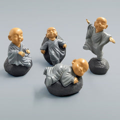 Kawaii Chinese feng shui Monks miniature