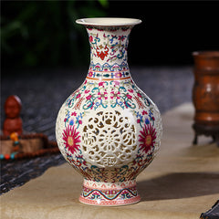 Jingdezhen Ceramic Vase Chinese Pierced Vase