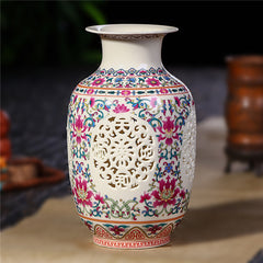 Jingdezhen Ceramic Vase Chinese Pierced Vase