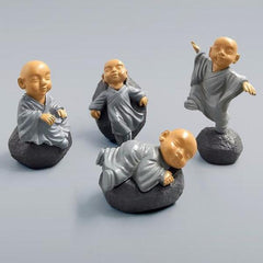 Kawaii Chinese feng shui Monks miniature